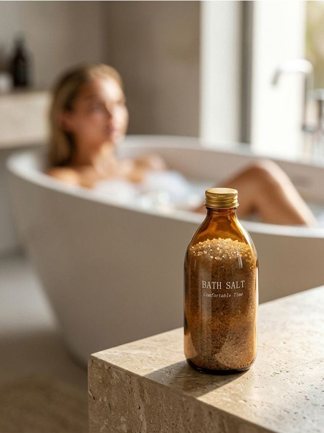 Sinsay - Sticlă de sticlă pentru sare de baie - nude