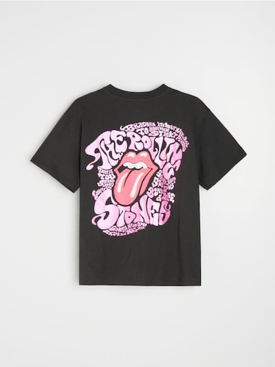Bombažna majica s potiskom na hrbtni strani The Rolling Stones