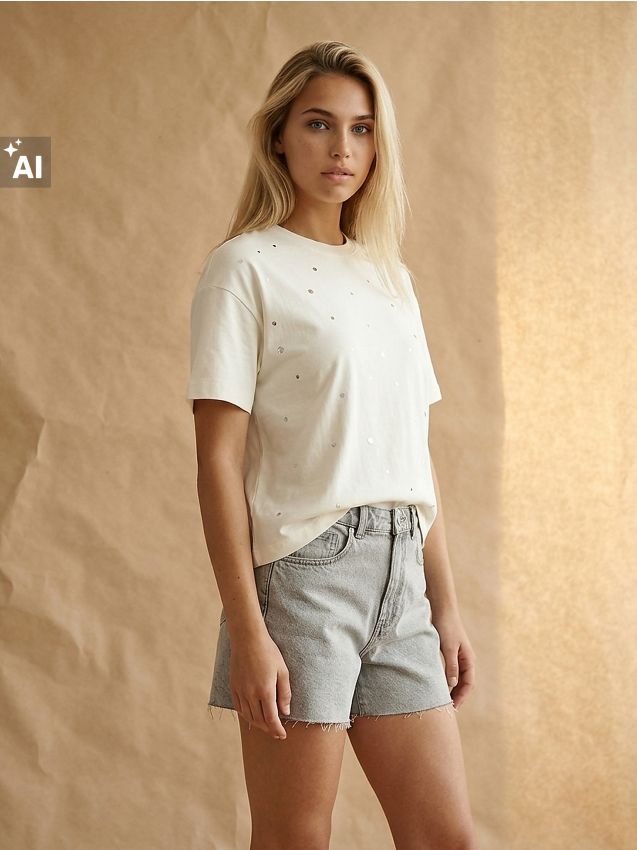 Sinsay - Bermude din denim cu tăietură pe picior - gri deschis