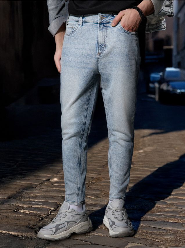 Džínsy cropped carrot - SINSAY