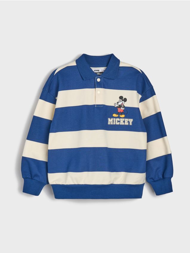Sinsay - Bluza Lejeră din French Terry cu Imprimare Mickey Mouse - multicolor