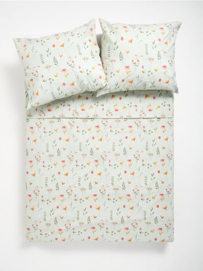 Komplet pościeli w kwiaty