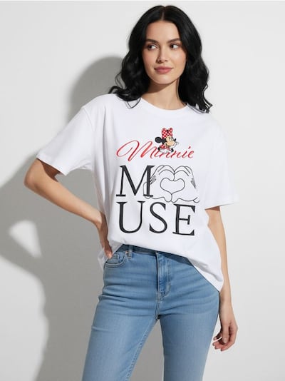 Pamučna majica sa printom Minnie Mouse