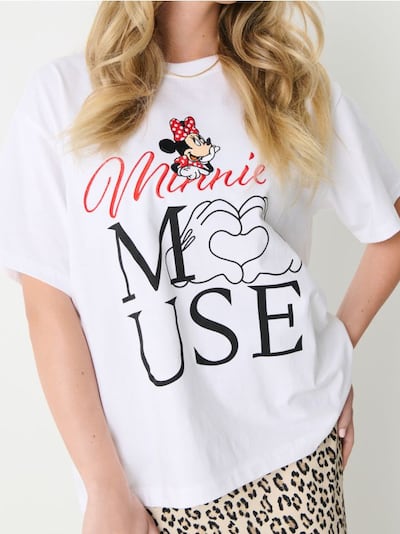 Bavlnená košeľa s potlačou Minnie Mouse