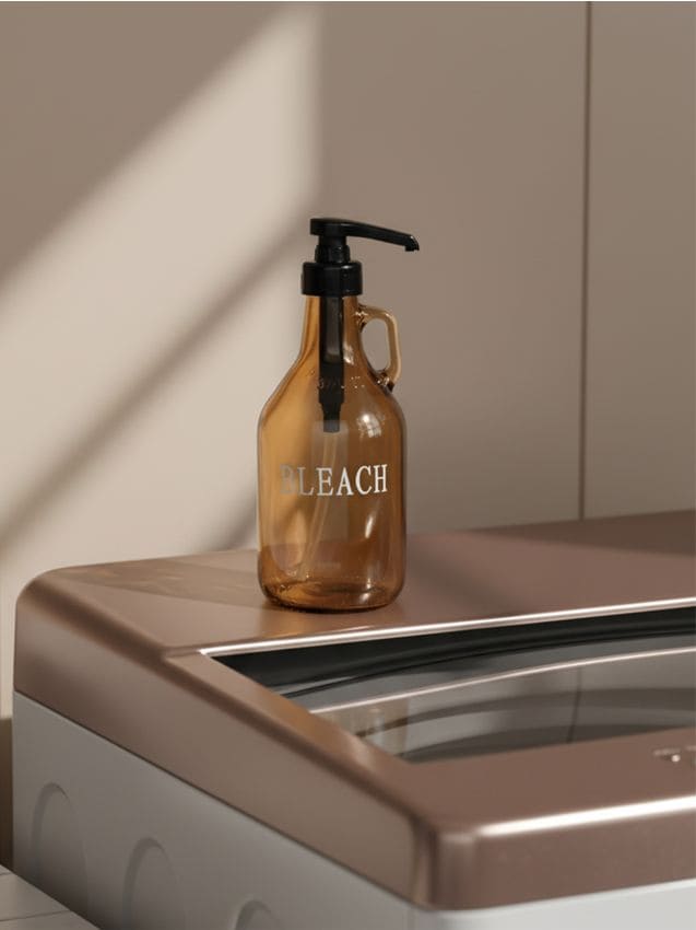 Sinsay - Sticlă din sticlă cu dozator pentru înălbitor - nude