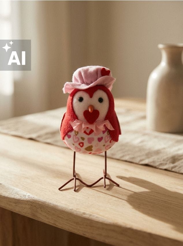 Sinsay - Decorațiune de Valentine’s Day de sine stătătoare - roșu
