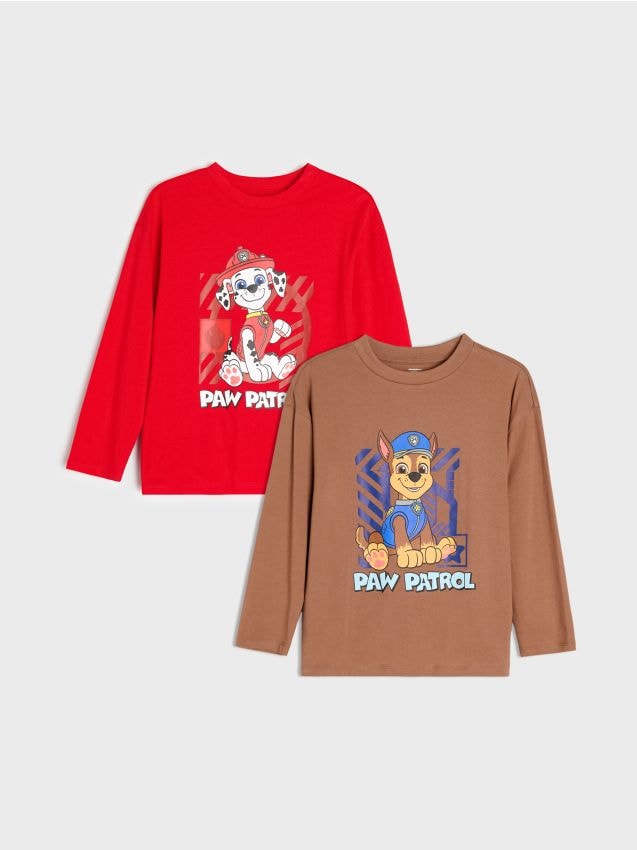 Sinsay - Tricouri din bumbac cu imprimeu 2 buc PAW Patrol - multicolor