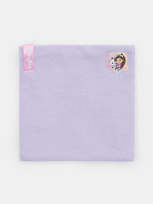 Sinsay - Fular tubular cu aplicație Gabbys Dollhouse - lavand