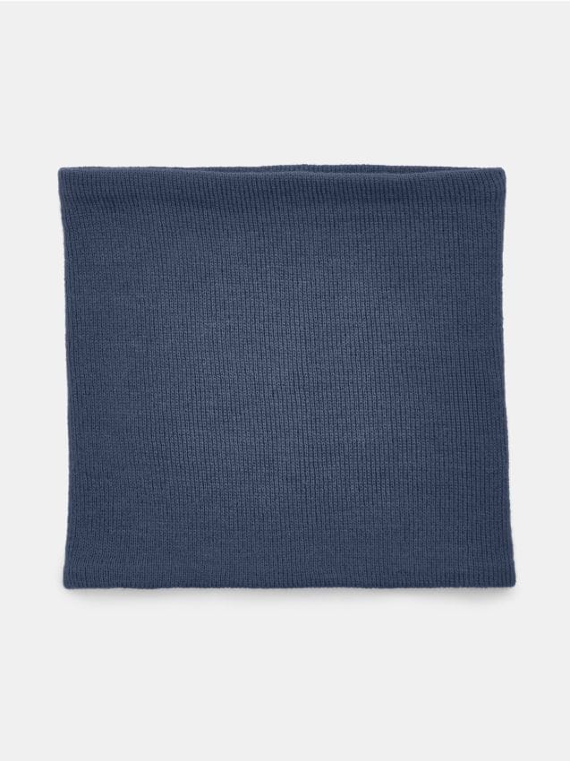 Sinsay - Eșarfă circulară din tricot striat - bleumarin