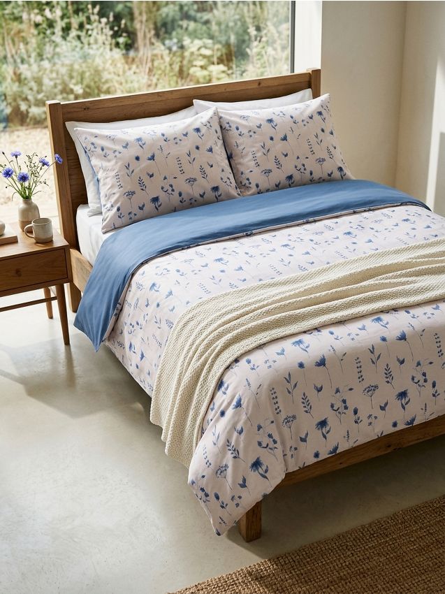 Sinsay - Set cu lenjerie de pat - albastru-pal