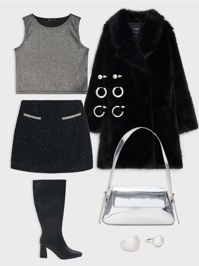 Sinsay - Set de 2 inele - argintiu