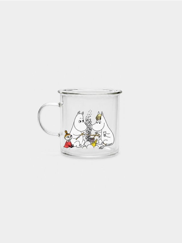 Sinsay - Cană din sticlă cu toartă The Moomins - multicolor