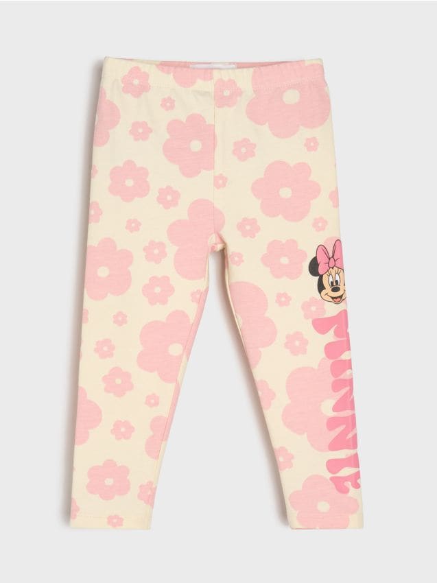 Sinsay - Colanți din bumbac Minnie Mouse - crem