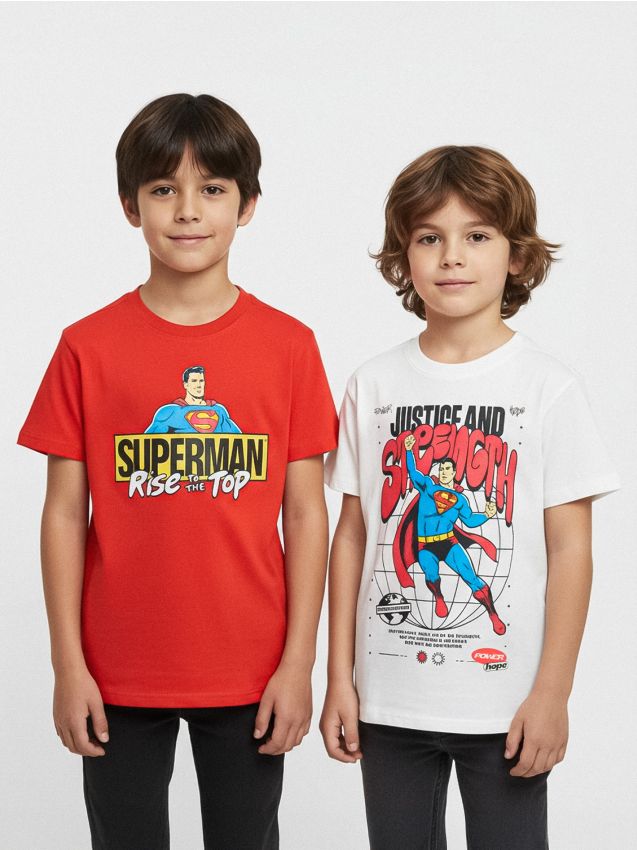 Sinsay - Set de 2 tricouri Superman - multicolor