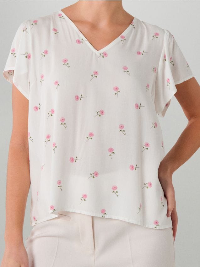 Sinsay - Bluză din viscoză - multicolor