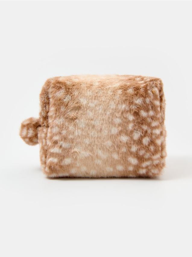 Sinsay - Portfard plușat cu imprimeu animalier - multicolor