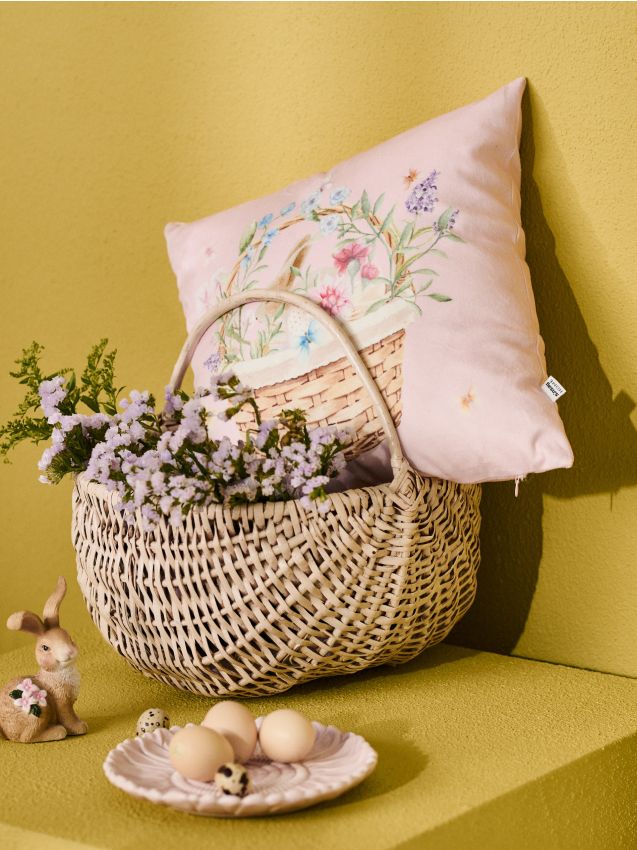 Sinsay - Husă de pernă de Paște cu iepuraș - roz-pastel