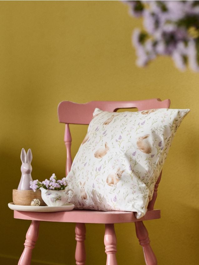 Sinsay - Față de pernă cu motiv de Paște - multicolor