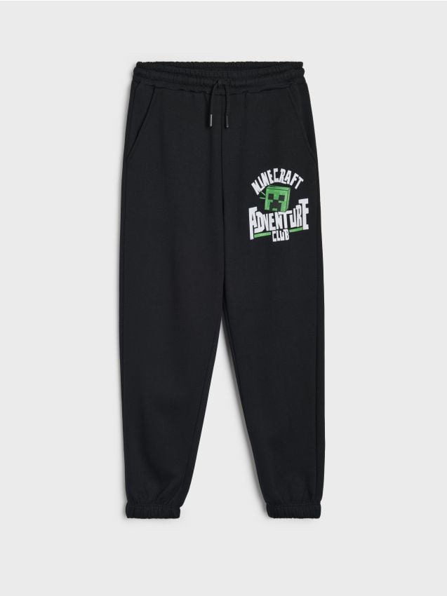 Sinsay - Pantaloni de trening loose jogger Minecraft - negru