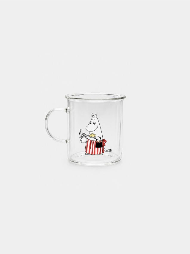 Sinsay - Cană din sticlă cu toartă The Moomins - multicolor