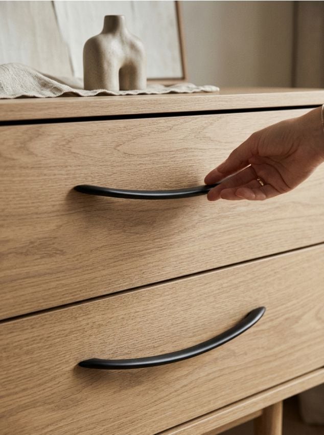 Sinsay - Mânere rotunjite pentru mobilier 2 pack - negru