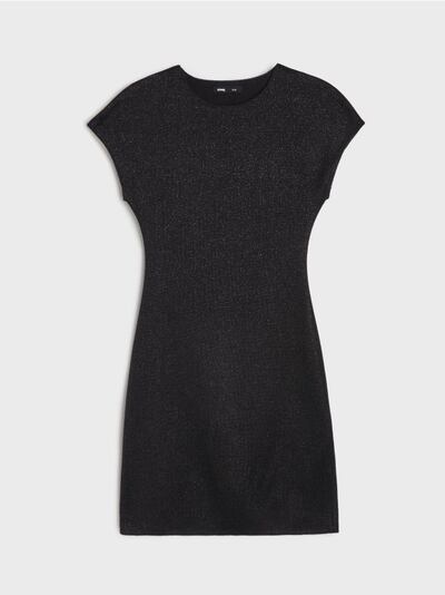 Міні-сукня з металізованою ниткою