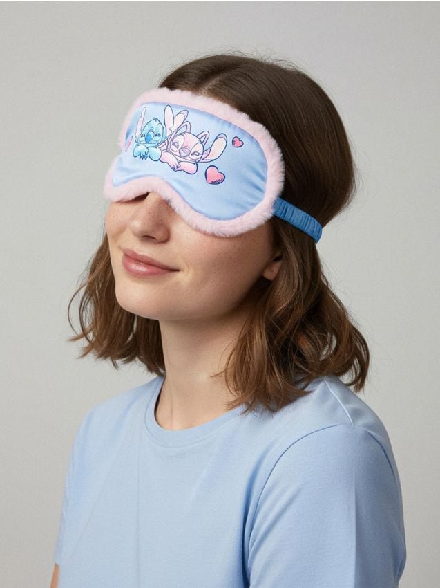 Sinsay - Maska na spanie Stitch - svetlomodrá