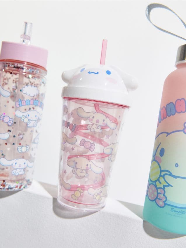 Sinsay - Sticlă cu pai Cinnamoroll - multicolor