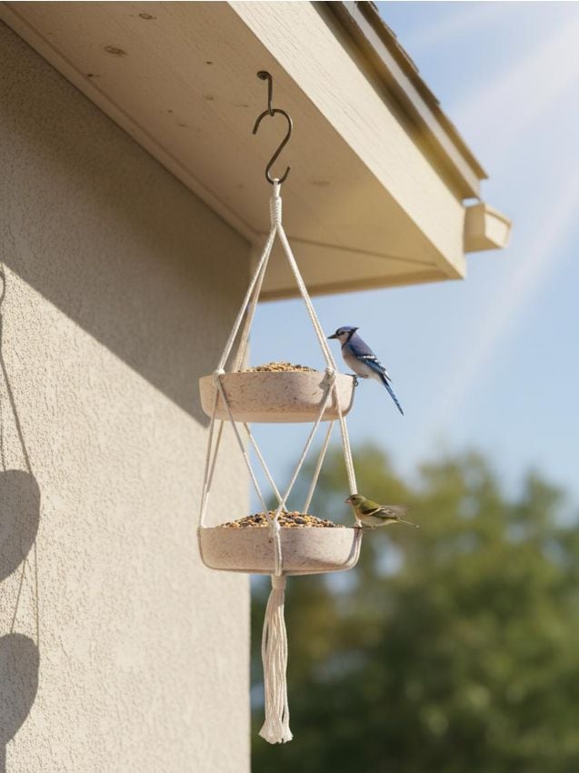 Sinsay - Hrănitoare suspendată pentru păsări - bej