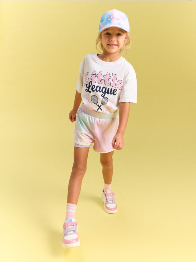 Sinsay - Pantaloni scurți sport cu colanți ombre Active - multicolor