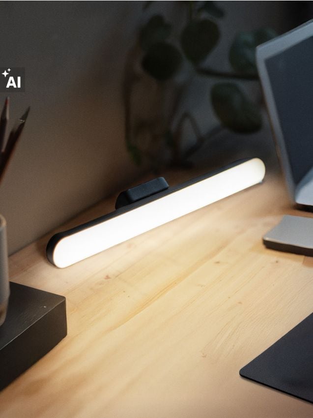 Sinsay - Aplică LED cu suport magnetic - negru
