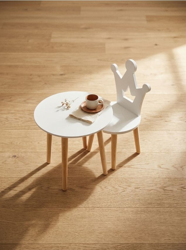 Sinsay - Măsuță și scaun - alb