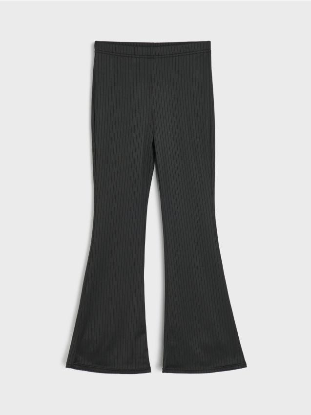 Sinsay - Legginsy flare - czarny
