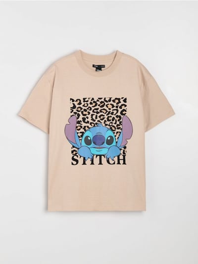 Бавовняна футболка з принтом Stitch