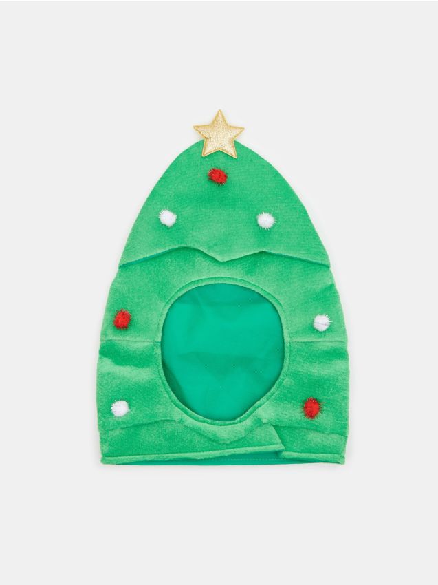Sinsay Sinsay - Χριστουγεννιάτικος σκούφος σε σχήμα δέντρου - πρασινο