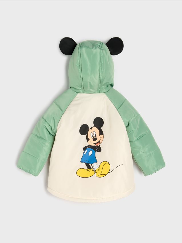 Pikowana kurtka z elementami 3D Mickey Mouse - SINSAY