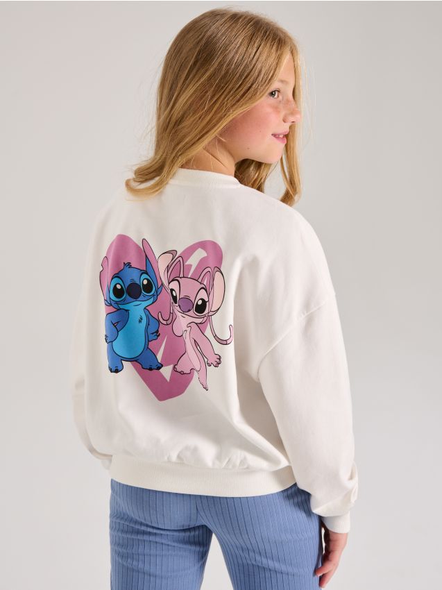 Sinsay - Mikina Stitch - krémová