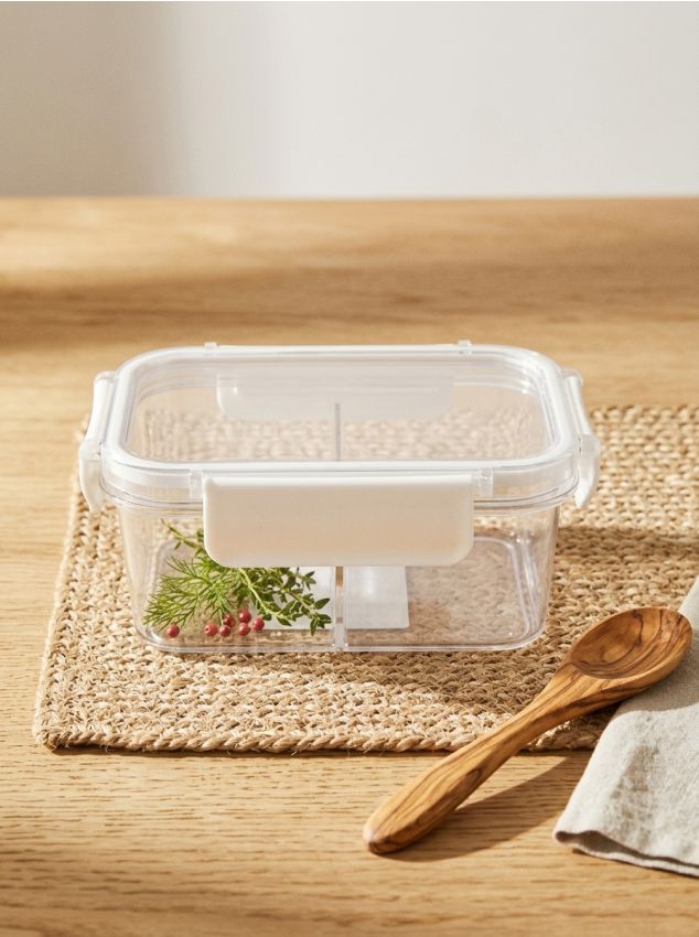 Sinsay - Recipient pentru alimente cu compartiment - clear