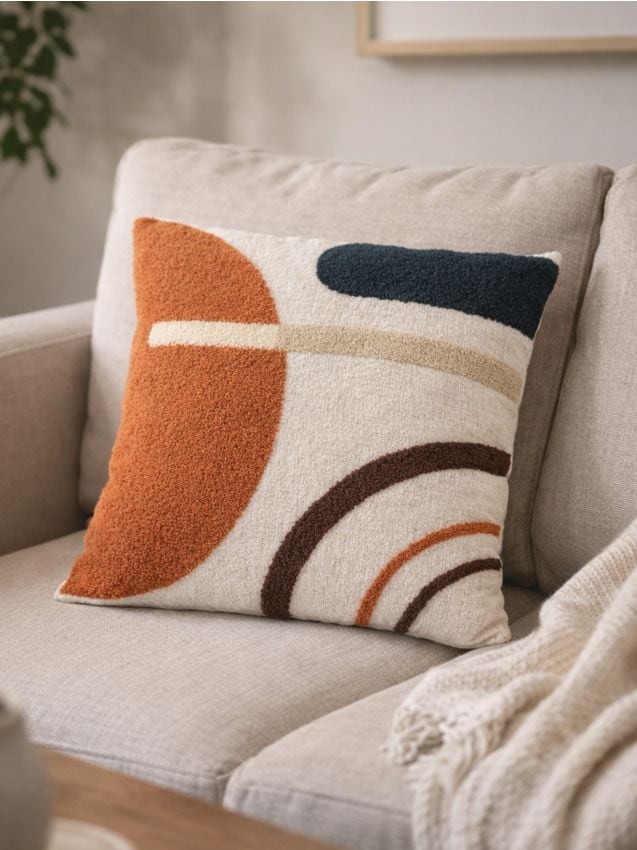 Sinsay - Pernă decorativă cu model - bej