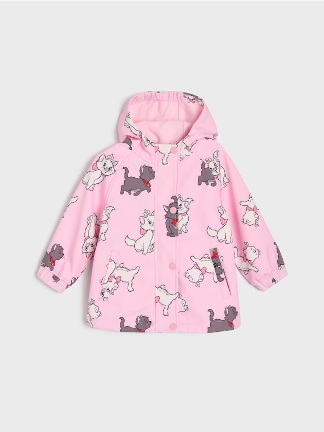 Sinsay - Kurtka z kapturem i odblaskowymi elementami The Aristocats - różowy