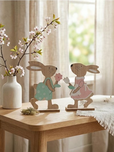 Lihavõtte dekoratiivsete jäneste komplekt, 2 tk