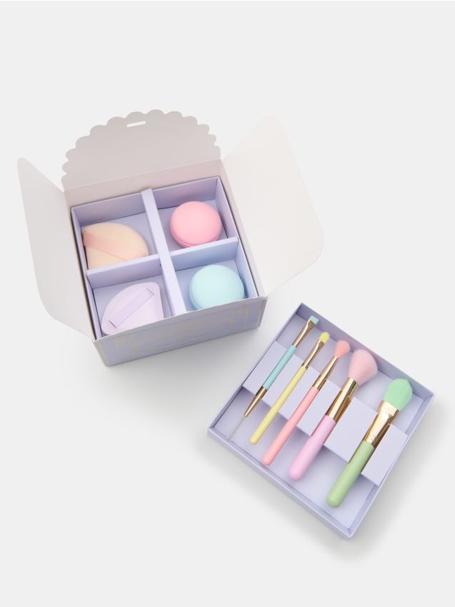 Sinsay - Set kistova za šminkanje, spužvica za šminkanje i jastučića za puder 9 pack