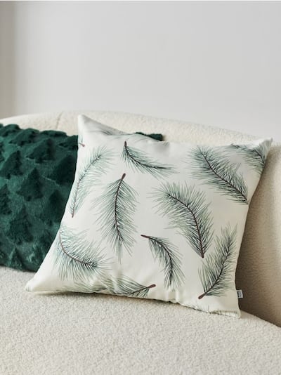 Zimska prevleka za blazino z motivom vejic