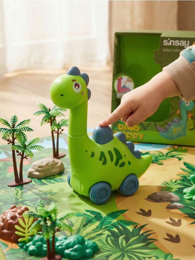 Sinsay - Dinozaur mobil cu cap rotativ - verde-deschis