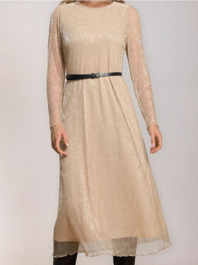 Sinsay - Košeľové šaty - zlatá