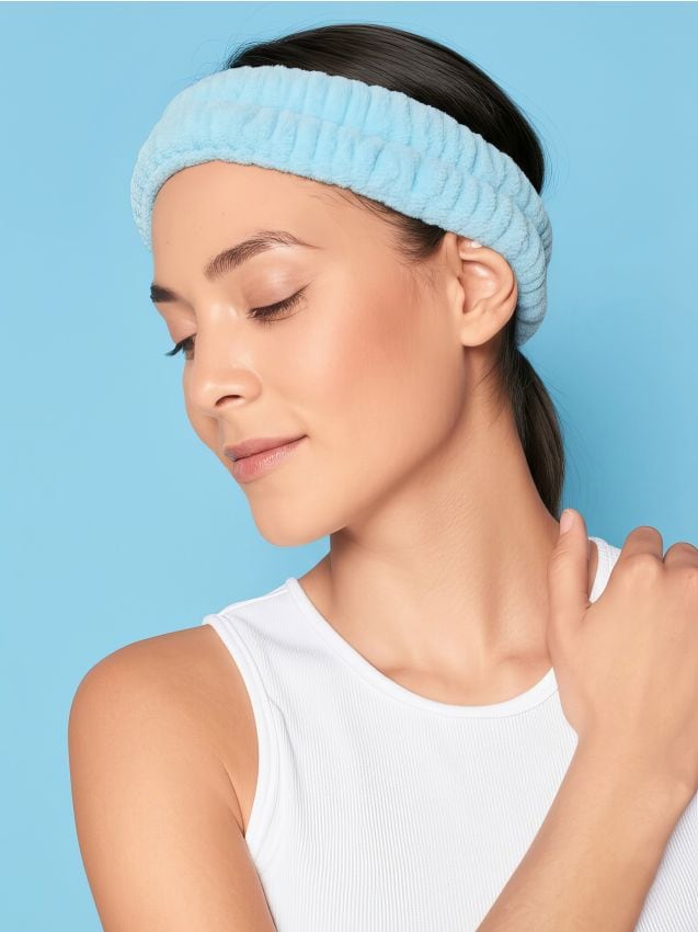 Sinsay - Bentiță și manșete cosmetice - light blue