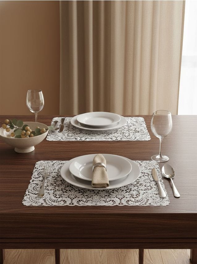 Sinsay - Suporturi ajurate pentru masă 2 pack - alb