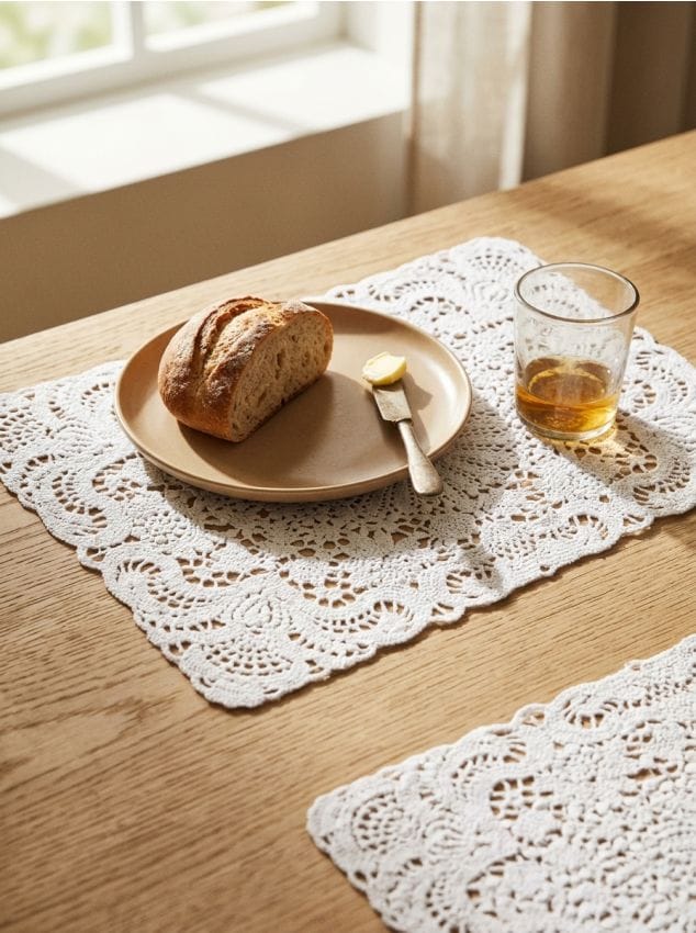 Sinsay - Suporturi ajurate pentru masă 2 pack - alb