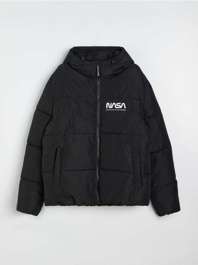 Sinsay - Kviltana puffer jakna s kapuljačom NASA