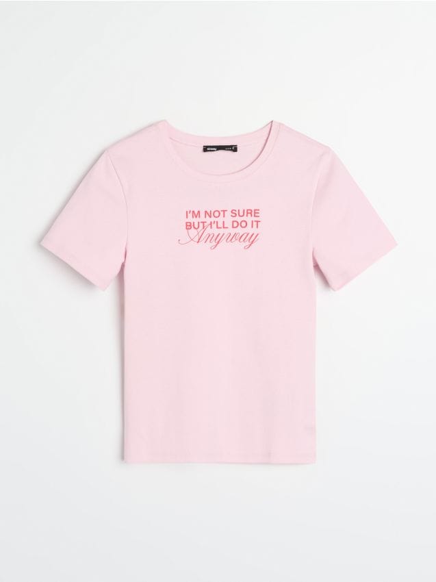 Sinsay - Koszulka z napisem 